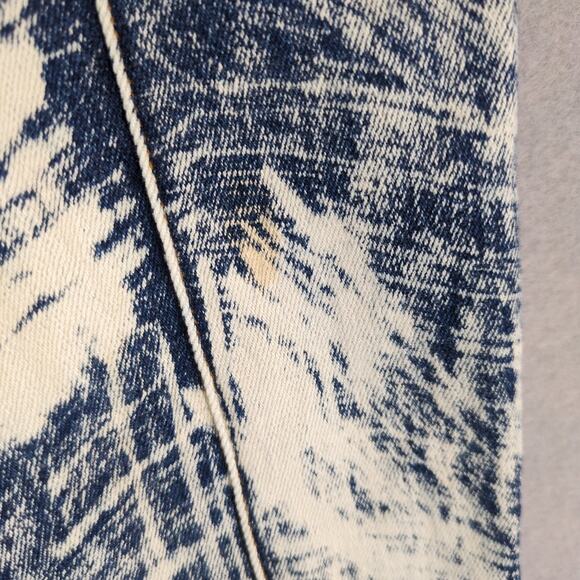 Vtg 90s Y2K Revolt Bleach Acid Wash Stretch Bootcut Jeans Sz 11/12 30x32 Grunge - Picture 4 of 6